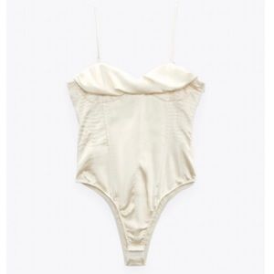 Zara Satin Bustier Bodysuit